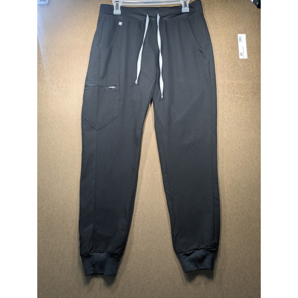 FIGS Zamora Jogger Scrub Pants Womens Medium Black Technical Collection W18SW200